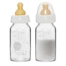 Mamadeira de Vidro HEVEA Standard Neck 120ml - Bico de Borracha Natural 0+