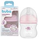 Mamadeira Easy Flow Buba Bico em Silicone Utrasoft 120ml Decorada Anticólica +0m
