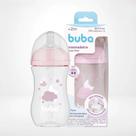 Mamadeira Easy Flow Nuvem 270ML +2 Meses Rosa Buba 17256