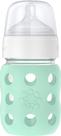 Mamadeira Lifefactory Wide Neck Glass 237ml Mint Mamadeira Lifefactory Wide Neck Glass 237ml Mint