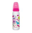 Mamadeira Lillo Bico Silicone Universal Divertida Rosa 240ml