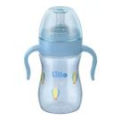 Mamadeira Lillo C/Alça Silicone Redondo Super Evolution Primeiros Passos Azul 240ml