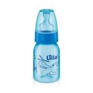 Mamadeira Lillo Divertida Bico de Silicone Ortodôntico Desenhos Sortidos 120ml 0-6 Meses Azul Ref 7221