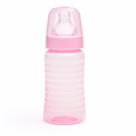 Mamadeira Lolly Big Clean Silicone Redondo Rosa 340ml