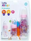 Mamadeira Lolly Kit com 3 Tamanhos 80ml 150ml 240ml Original
