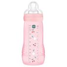 Mamadeira Mam Easy Active 270ml Bico Nº2 Decorada 2m+ Menino Menina Baby MAM Cor:Rosa Flor