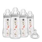 Mamadeira MAM Easy Active 330ml - Com Bico Adicional para Bebês de 4+ Meses