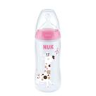 Mamadeira nuk fase 2 fc temperature control 360ml girl bico silicone anticólica tampa antivazamento