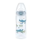 Mamadeira Nuk My First Bico de Silicone Ortodôntico Nível 2 Fluxo Médio 6+ Meses Azul 300ml