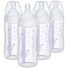 Mamadeira NUK Smooth Flow Pro Anti Colic 300 ml, pacote com 4 unidades para meninas