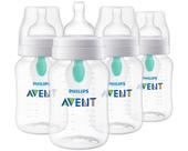 Mamadeira Philips Avent Anti-Colic AirFree 270ml - Pacote com 4 Unidades