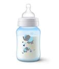 Mamadeira philips avent anti-colic elefante azul 260ml 1m+