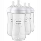 Mamadeira Philips AVENT Natural 330ml Clear, pacote com 4