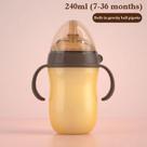 Mamadeira Que Imita O Peito Da Mãe 150ML/240ML 0 A 36 Meses Mamadeiras Para Bebe Fofa Kit Mamadeira Para Bebê Cor:240ML