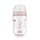 Mamadeira Rosa Algodão Doce Bico Fluxo Rápido 330ml BB1029 - First Moments Fisher Price