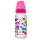 Mamadeira Rosa Divertida Bico Silicone 240ml Tam.2 - Lillo