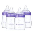 Mamaderas Lansinoh para Bebés Anticólicos Flujo Lento 150 ml Paquete de 4 Mamaderas Lansinoh para Bebés Anticólicos Flujo Lento 150 ml Paquete de 4