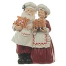 Mamãe e papai noel confeiteiros c/ led - 29cm