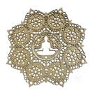 Mandala Buda Rendada MDF - 20cm Diâmetro