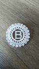 Mandala c/ zirconia Letra B