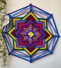 Mandala de Lã Decorativa