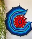 Mandala de Lã Decorativa