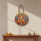 Mandala De Porta/parede Cerâmica Ganesha Hindu Ganesh F