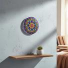 Mandala Decorativa Artesanal Colorida Vidro Diâmetro 15 Cm ! - Mandala Decorativa Artesanal Colorida Vidro Diâmetro 15 Cm ! -