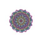 Mandala Decorativa de Ceramica Pequena Porta Copo - Cor C