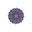 Mandala Decorativa de Ceramica Pequena Porta Copo - Cor D