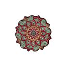 Mandala Decorativa de Ceramica Pequena Porta Copo Cor F