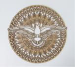 Mandala divino espírito santo em mdf
