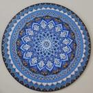 Mandala Equilibrio 65cm diâmetro pintada à mão mdf 6mm