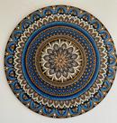 Mandala Equilibrio, conforto e organização 65cm pintada MDF 6mm
