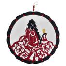 Mandala Espelho Orixá Pomba Gira Imagem Umbanda Parede 20cm