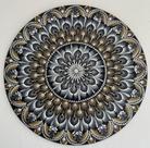 Mandala Estabilidade, Solidez e Auto controle 50cm pintada à mão MDF 6mm