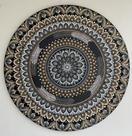 Mandala Estabilidade, Solidez e Auto controle 90cm pintada à mão MDF 6mm