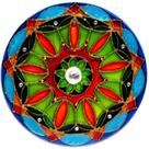 Mandala folhas m 14 cm