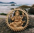 Mandala Ganesha De Parede -28cm Oferta Relâmpago