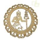Mandala MDF Orixá Oxalá Paz, Luz e Proteção para seu Lar 27 cm Presente Decoração Parede
