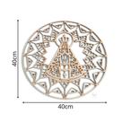 Mandala Nossa Sra. Aparecida Nº 1 Mdf - 40cm Diâmetro