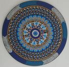 Mandala Olho Grego 65cm diâmetro pintada à mão mdf 6mm