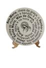 Mandala Oração Ave Maria Em Mdf 30cm 6mm Com Suporte