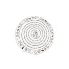 Mandala Oração De São Francisco Em Branco Mdf 30 Cm - Móveis Trovarelli