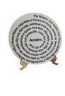 Mandala Oração Pai Nosso Em Mdf 30cm 6mm Com Suporte