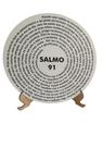 Mandala Oração Salmo 91 Em Mdf 30cm 6mm Com Suporte