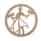 Mandala Orixá Xangô MDF 30cm de Diâmetro Mandala Orixá Xangô MDF 30cm de Diâmetro