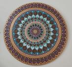 Mandala Prosperidade 65cm pintada à mão MDF 6mm Mandala Prosperidade 65cm pintada à mão MDF 6mm