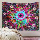 Mandala psicodélica de tapeçaria para pendurar na parede 150cm x 130cm Mandala psicodélica de tapeçaria para pendurar na parede 150cm x 130cm