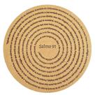 Mandala Quadro Salmo 91 Mdf Cru 60x60 Cm 3mm